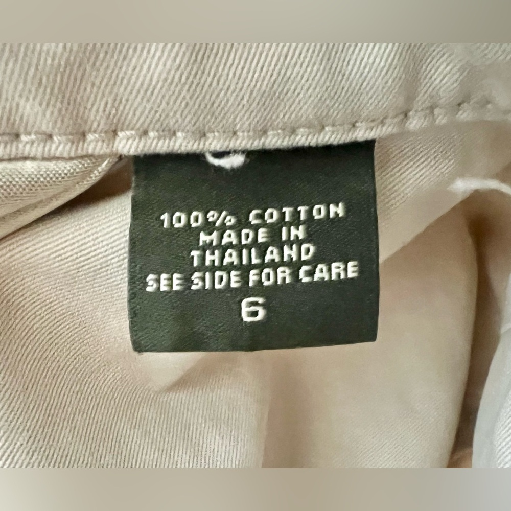 Eddie Bauer Women’s 100% Cotton Field Utility Jacket Tan Size 6 Button Down - Picture 4 of 6
